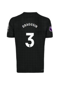 Tottenham Hotspur Radu Dragusin #3 Jalkapallovaatteet Vieraspaita 2025-26 Lyhythihainen